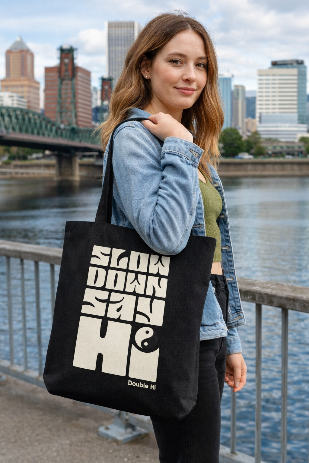 Slow Down Say Hi Tote