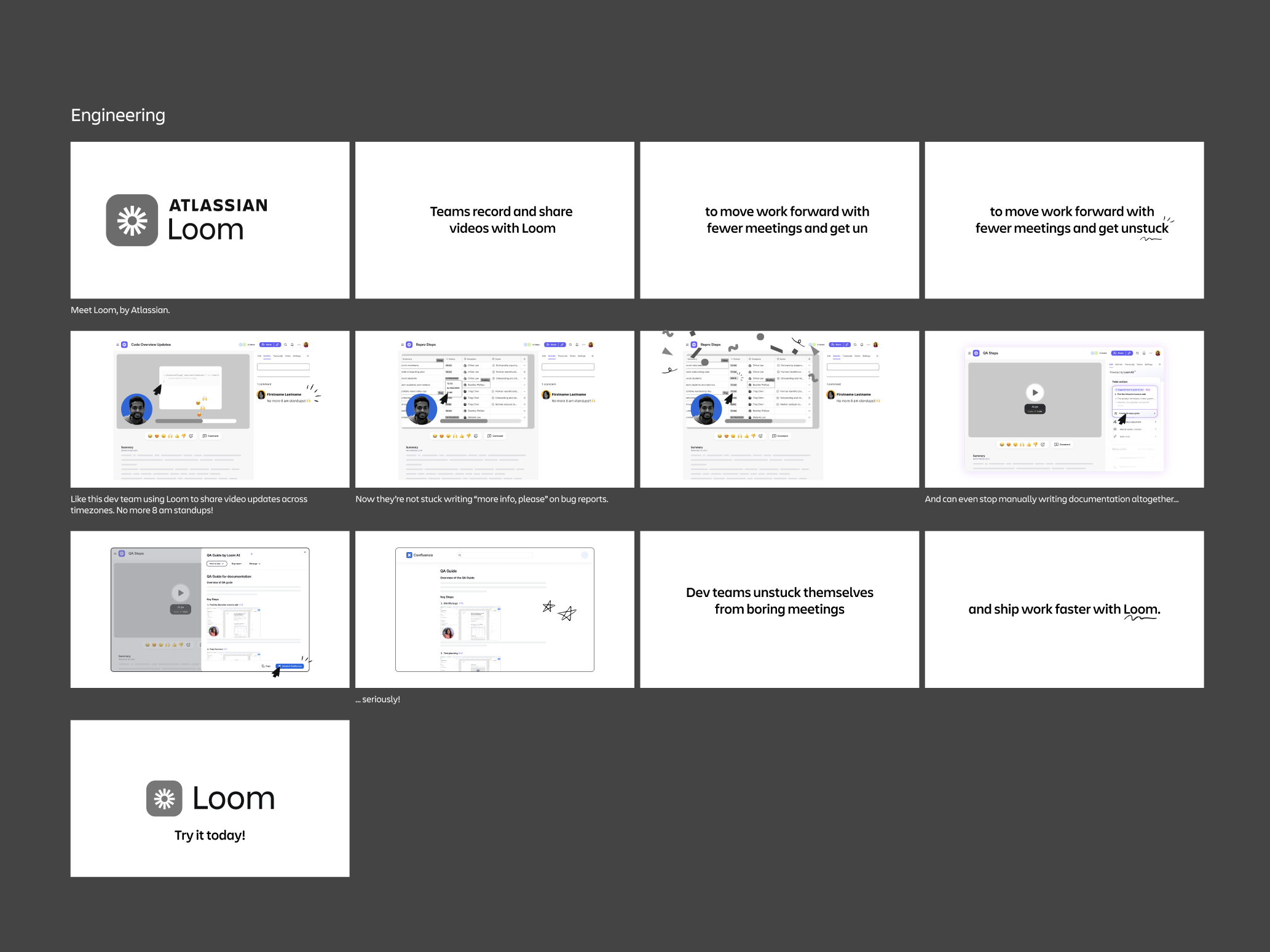 Loom storyboards