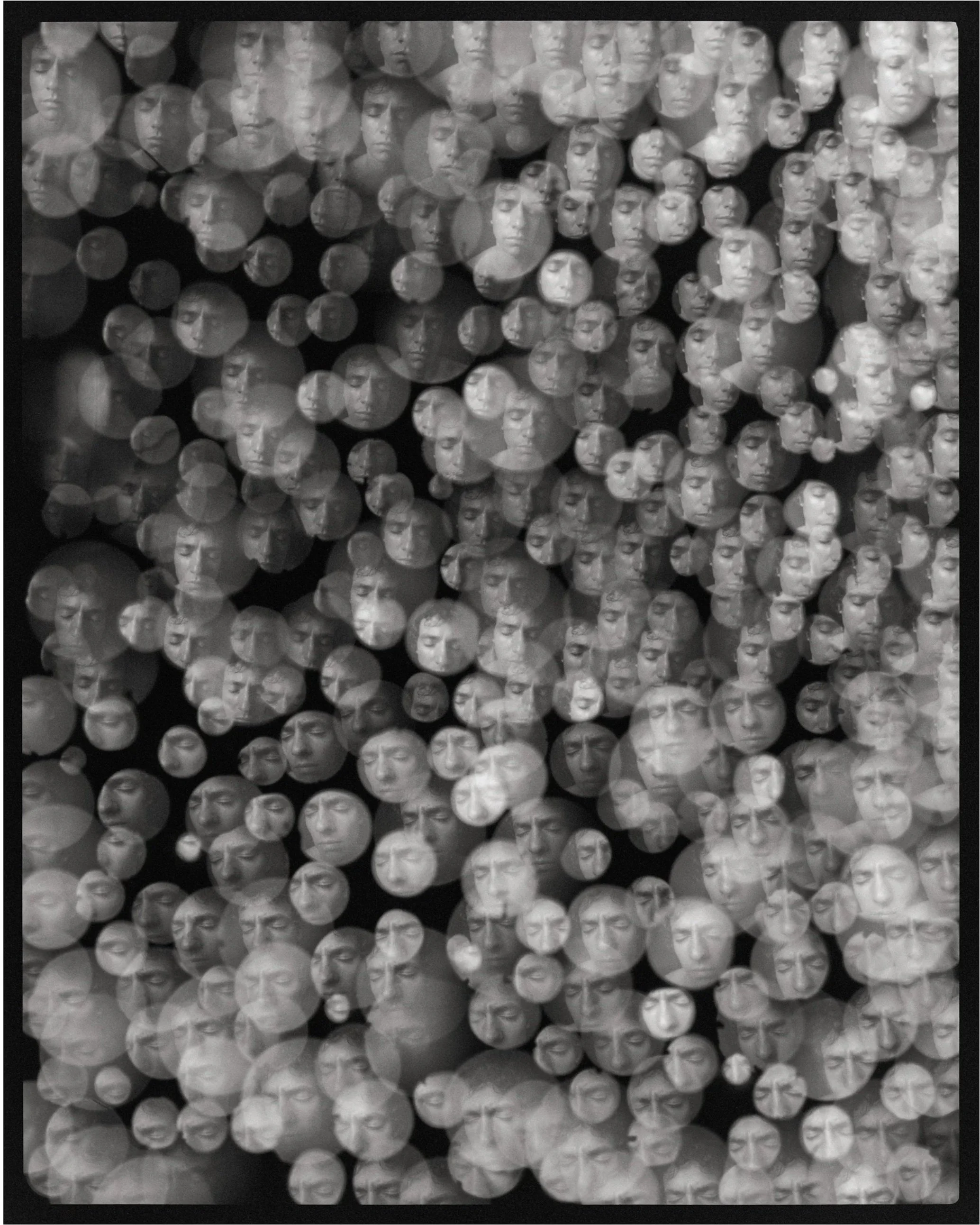 366-1
scanned negative  2025
photograph made on one sheet of 4x5 film using an artist-made 366 aperture pinhole camera