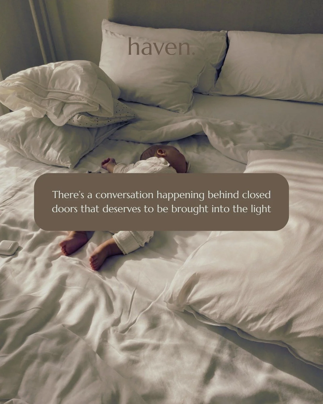 No one talks about this part out loud...🤎😬 
Send this to someone who needs to hear this right now. 

#bedsharing #cosleeping #parenting #postpartum #support #nojudgement
