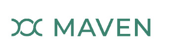 Maven logo featuring a stylized icon and the word 'MAVEN' in green text. Maven postpartum benefits