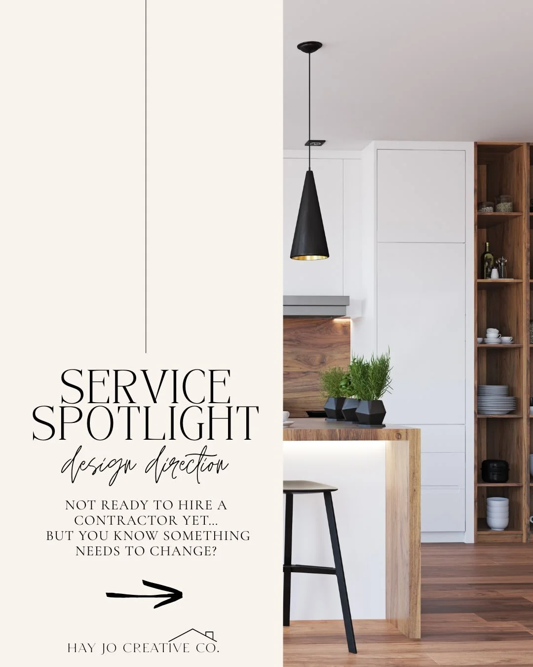 Service Highlight &mdash; Design Direction

Not ready to hire a contractor yet&hellip; but you know something needs to change?

You don&rsquo;t need full-service design yet.
You need direction.

This is for the stage before everything starts &mdash; 