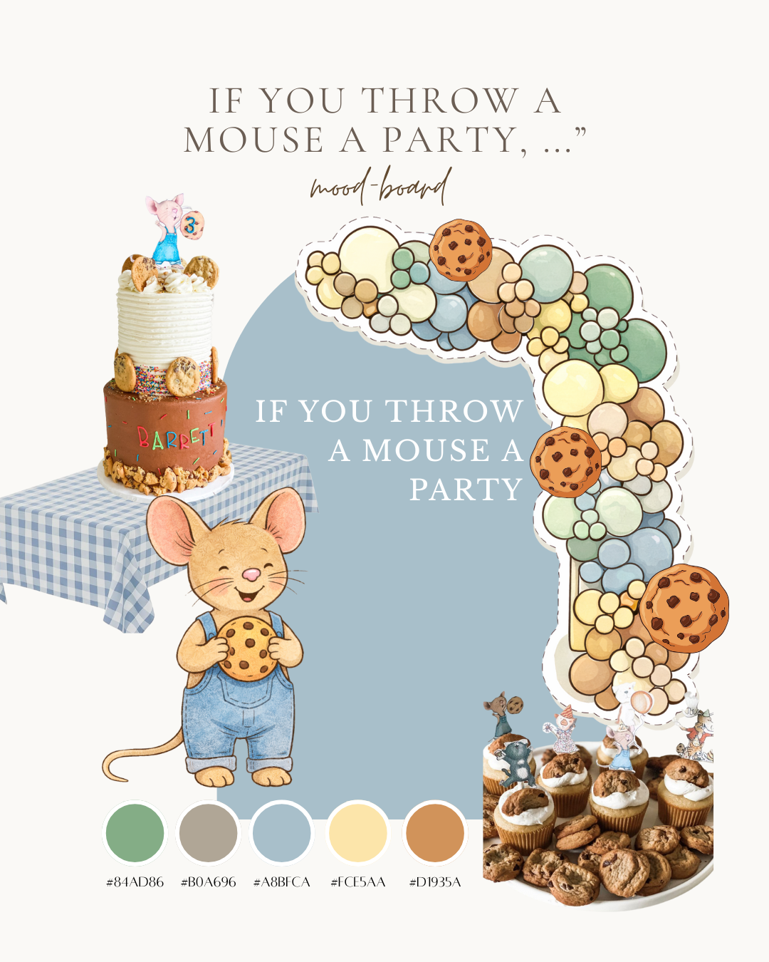 If You Throw a Mouse a Party Event Mood Board