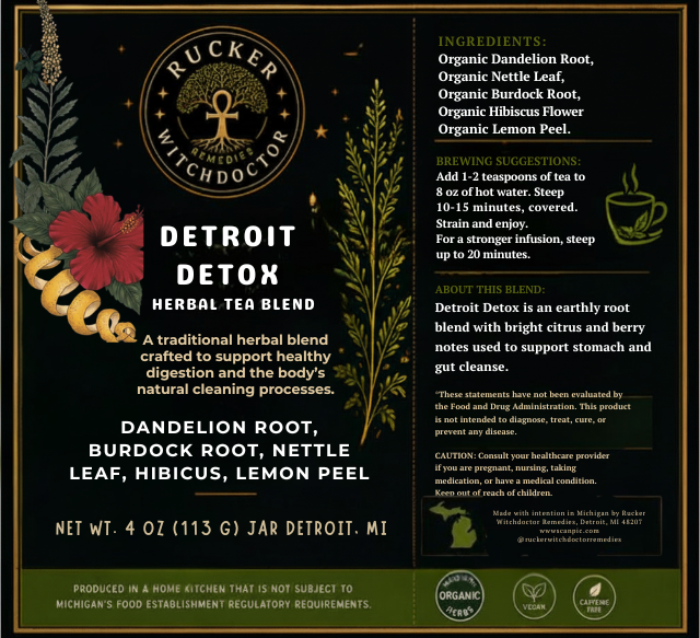 Detroit Detox Tea - Herbal Tea Blend