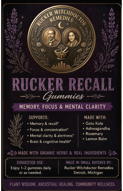 Rucker Recall Gummies - Memory & Focus Boost