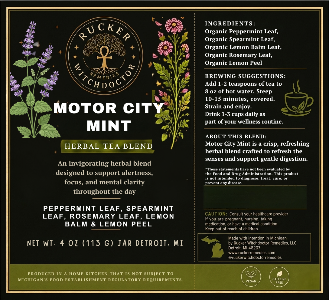 Motor City Mint Herbal Tea Blend
