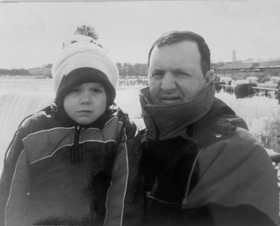 Old father and son image