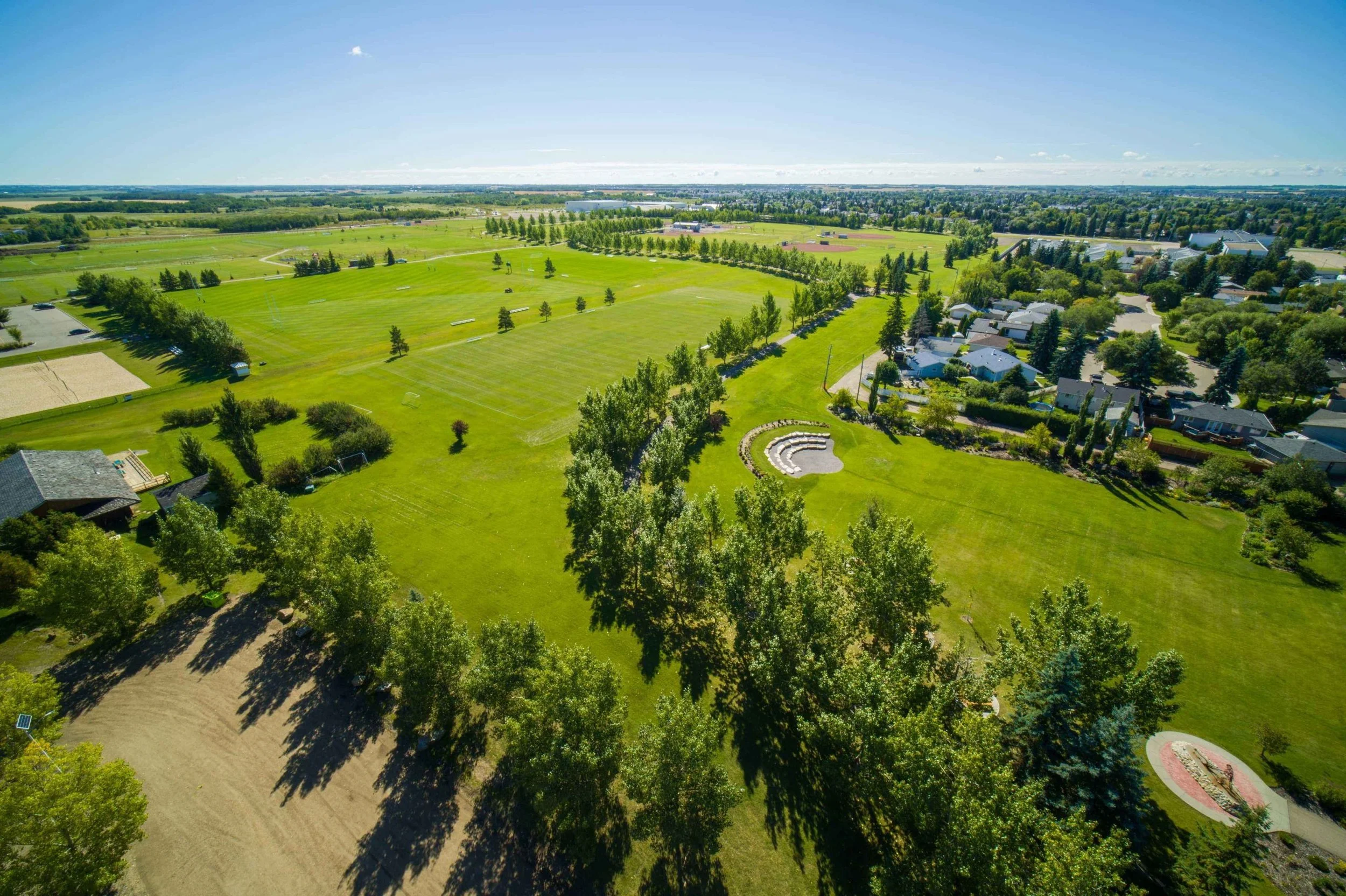 William F Lede Park sports fields near Leduc Recreation Centre Alberta