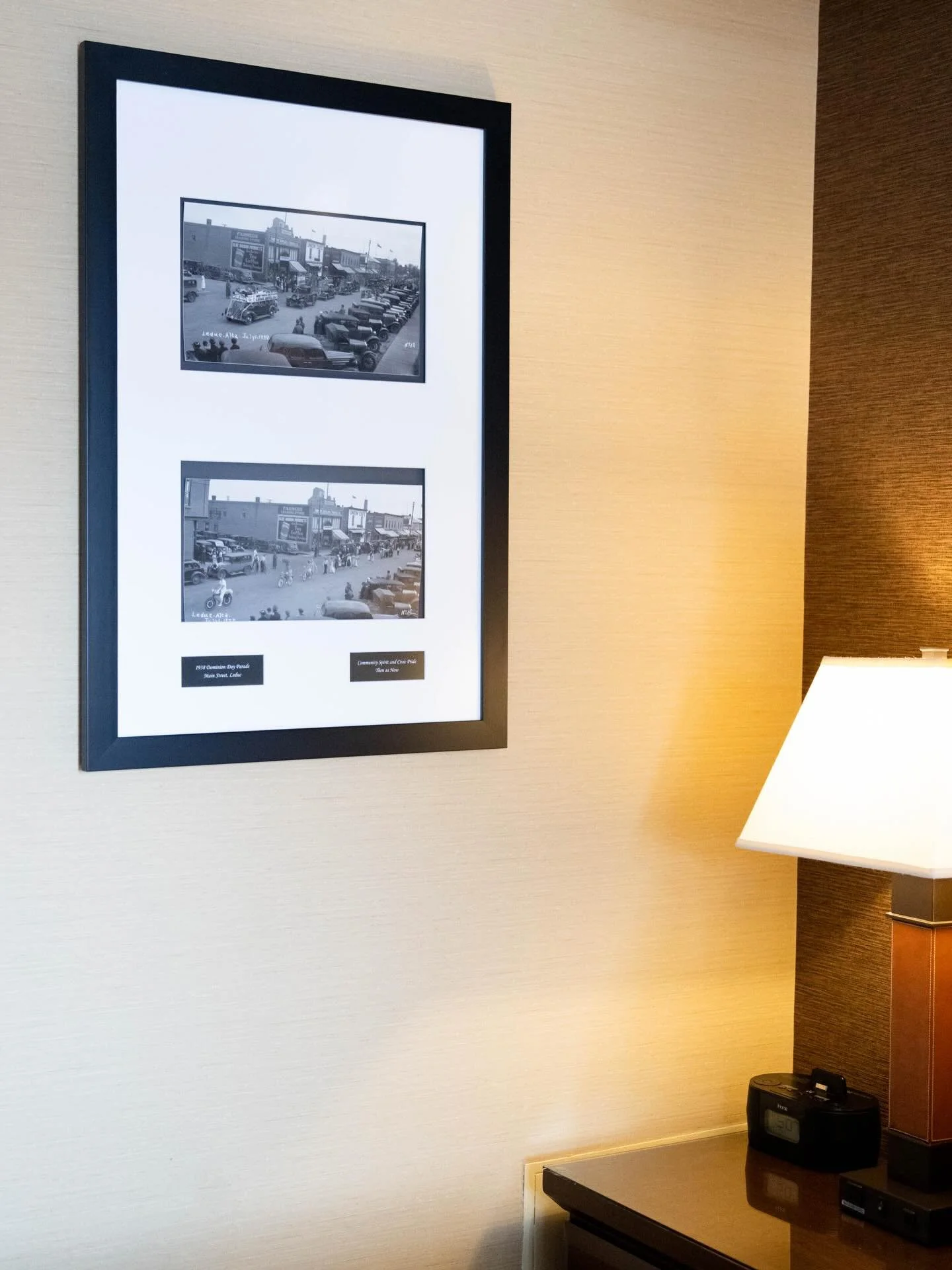A proud part of Leduc since 1988, the Denham Inn brings local history into your stay with vintage photos of Leduc featured throughout many of our rooms, adding a touch of small-town nostalgia you won&rsquo;t find anywhere else. ❤️
