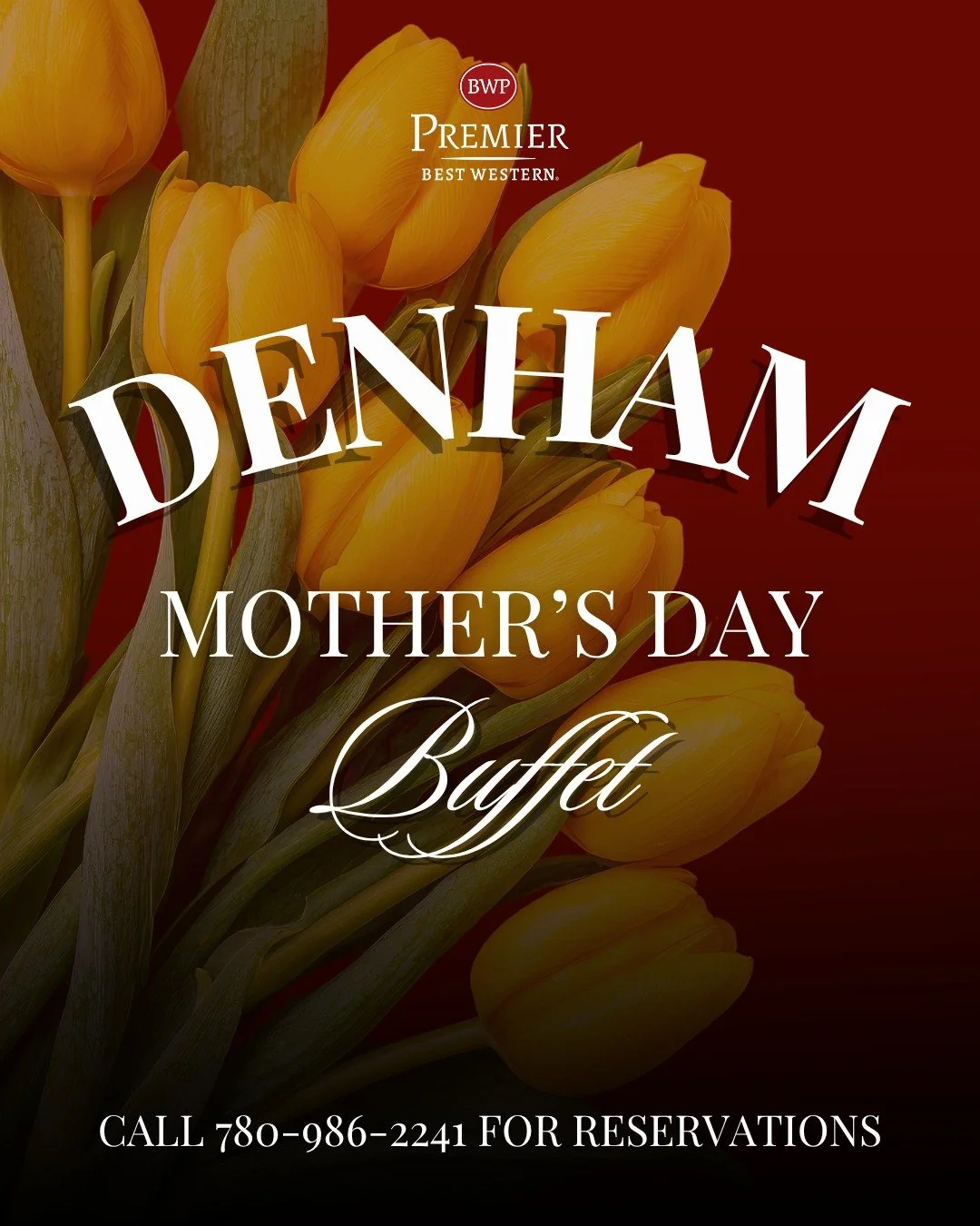 Celebrate Mom with a brunch she&rsquo;ll love 💐

Join us this Mother&rsquo;s Day at the Best Western Premier Denham Inn&mdash;with two delicious ways to celebrate in our Ballroom or at O'Brians Restaurant &amp; Bar.

Ballroom Brunch (Reservations Re