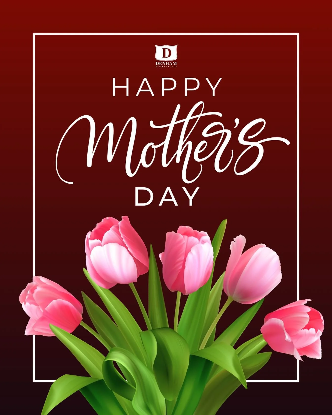 Happy Mother&rsquo;s Day from the Denham Inn. We&rsquo;re grateful for all of the mothers and mother figures who make the world a better place. ❤️💐