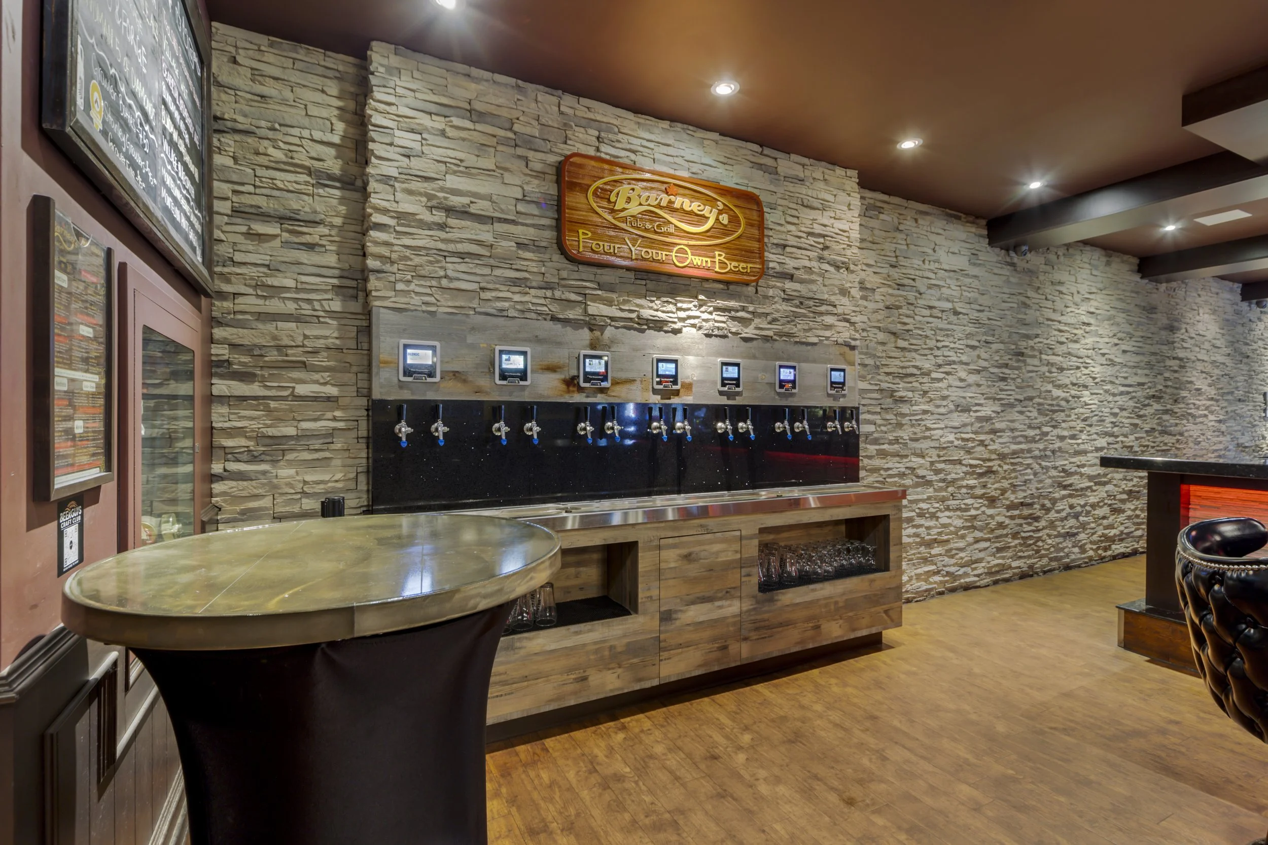 Pour-Your-Own Beer Wall at Barney’s Pub &amp; Grill