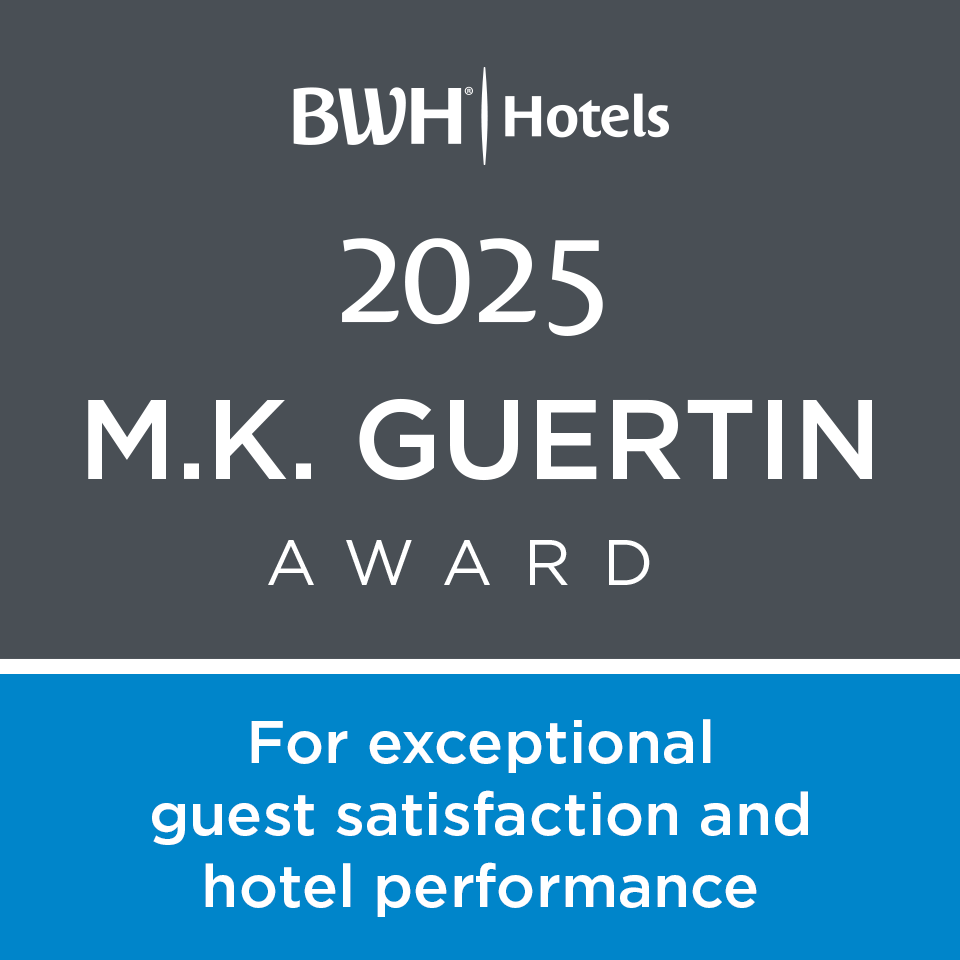 BWH 2025 M.K. Guertin Award earned by Denham Inn & Suites in Leduc Alberta