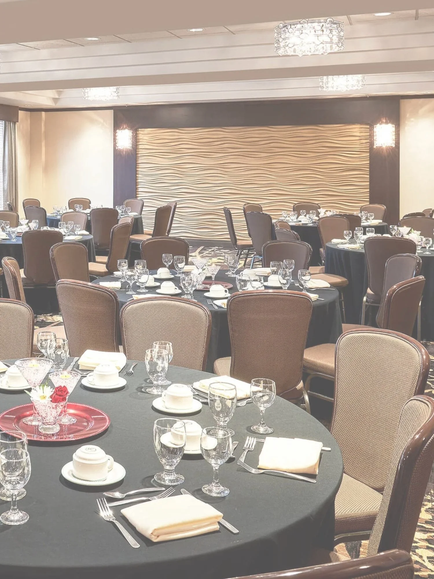 Conference room setup for corporate meetings at Denham Inn & Suites in Leduc