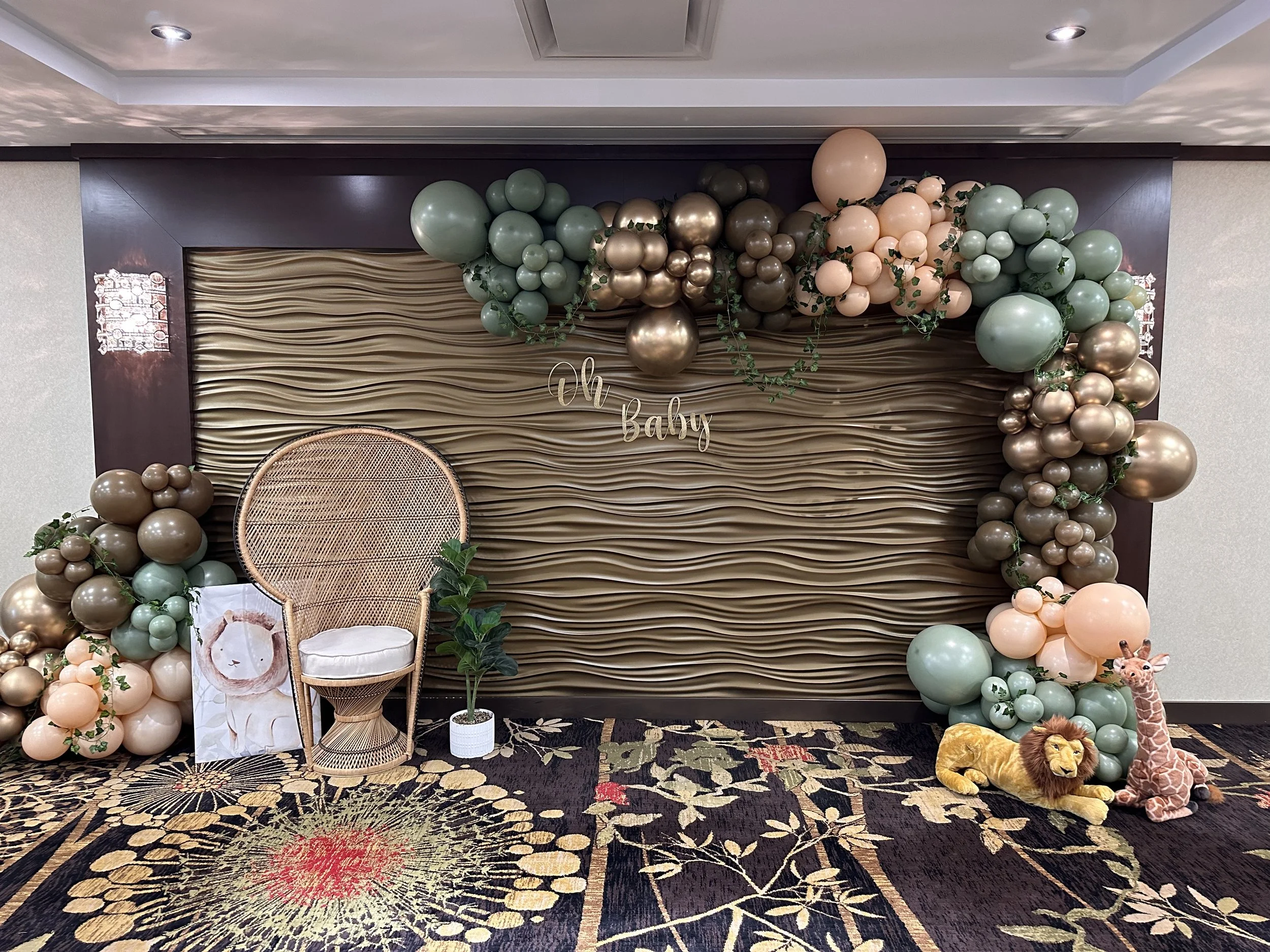 baby shower wedding shower social event banquet room setup