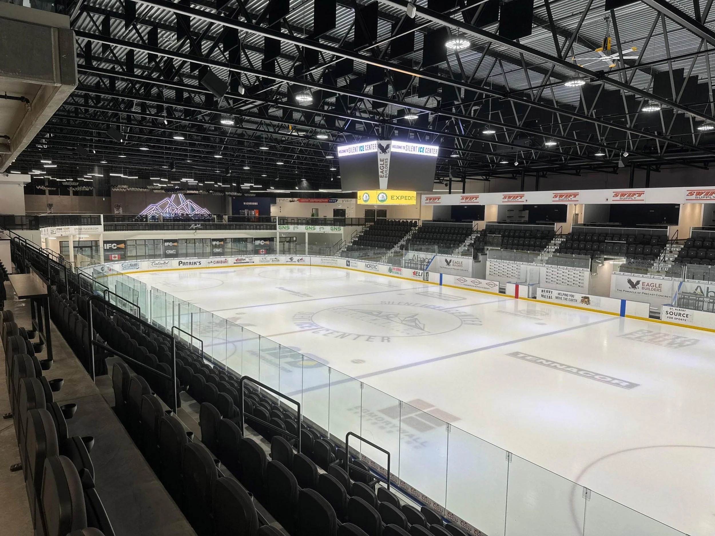 Silent Ice Center hockey arenas near Nisku Alberta close to Best Western Premier Denham Inn