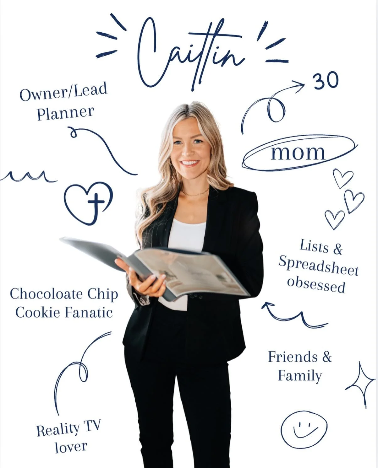 Hi, I&rsquo;m Caitlin &mdash; the face behind the timelines, spreadsheets, and perfectly planned celebrations. 

But before the events, the emails, and the color palettes&hellip; my most important role is being a mom.

A few things about me if you&rs