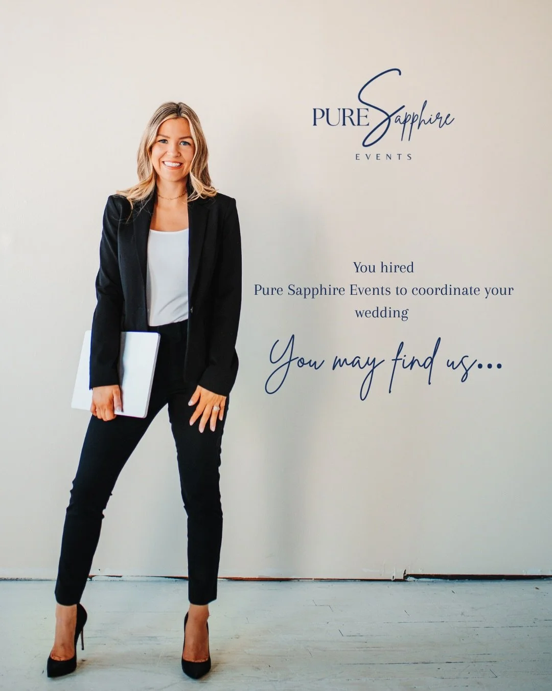 You hired Pure Sapphire Events&hellip; so you might find us&hellip; 

✨Coordinating your rehearsal so everyone feels confident 

✨Taking care of your full venue setup

✨Making sure your timeline flows seamlessly

✨Greeting your guests and vendors wit