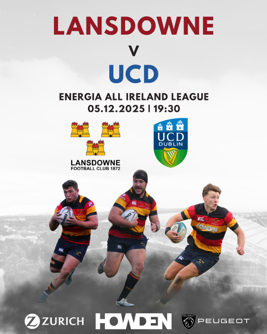 UCD v Lansdowne Match Raises Support for the Andrew Brennan Trust