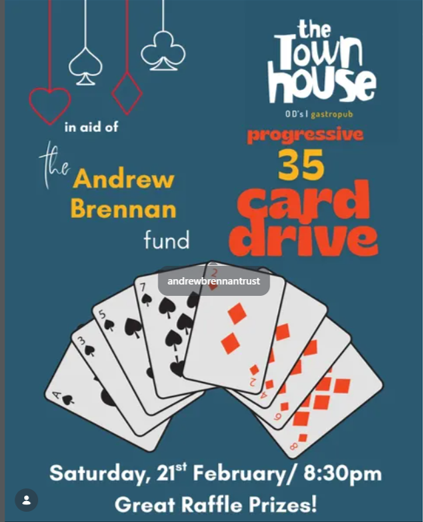 Thank You to The Town House for Supporting the Andrew Brennan Trust