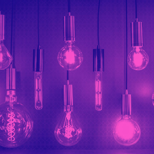 Lightbulbs representing intelligence