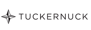 Tuckernuck logo with a compass icon