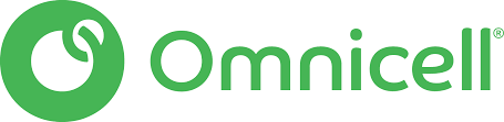 The Omnicell logo featuring a green circular icon with a stylized 'O' and the company name in green text.