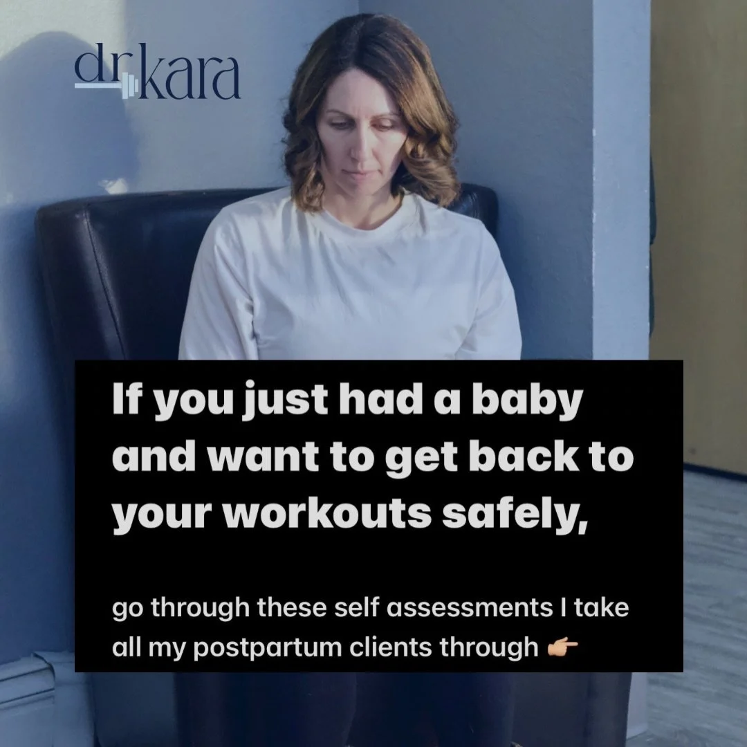 Looking to get back to the gym safely but don&rsquo;t have the time or think you need to see a postpartum specialist?

Here&rsquo;s a list of assessments I take my clients through and you can try from home 🏡

As a doctor of physical therapy and post
