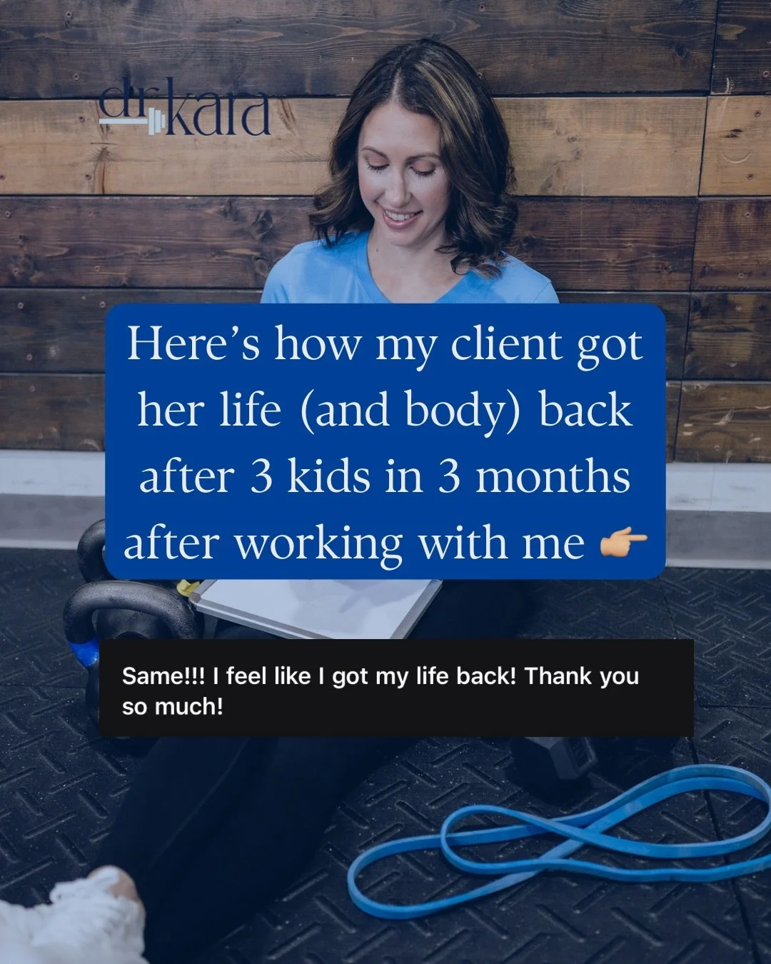 Let me tell you the WHOLE story
 
Rachel was a BUSY mom, working full time as an RN with 3 little kids 
 
Because she was so busy, she had struggled to make time for her health
 
She didn&rsquo;t know how to help herself while serving everyone else a