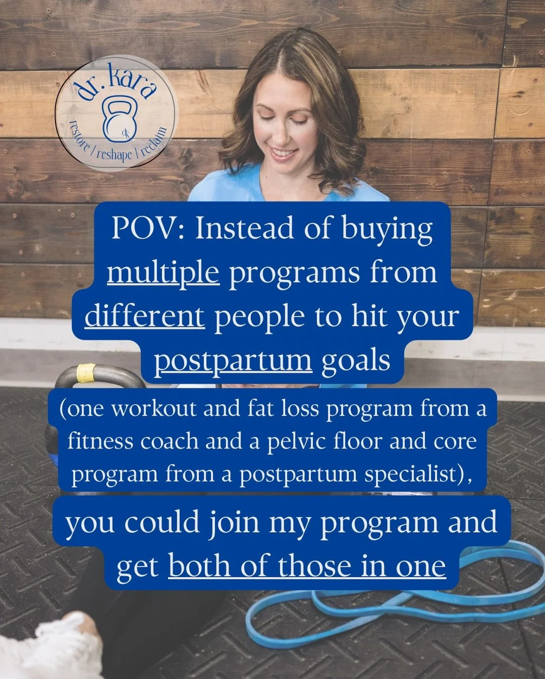 Something I see all the time as a postpartum specialist and physical therapist is moms purchasing two or more programs to help them lose weight, rebuild their strength, sculpt their postpartum body and heal from pregnancy and birth
 
But that&rsquo;s