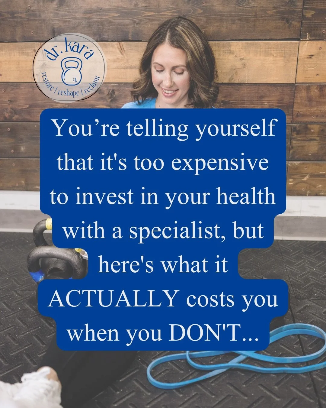 Hiring me and joining Rediscover your Strength Postpartum can cost you a few hundred dollars, and it can be scary to invest money when part of the outcome depends on you and your effort.

I know part of your hesitation is the cost, but the other part