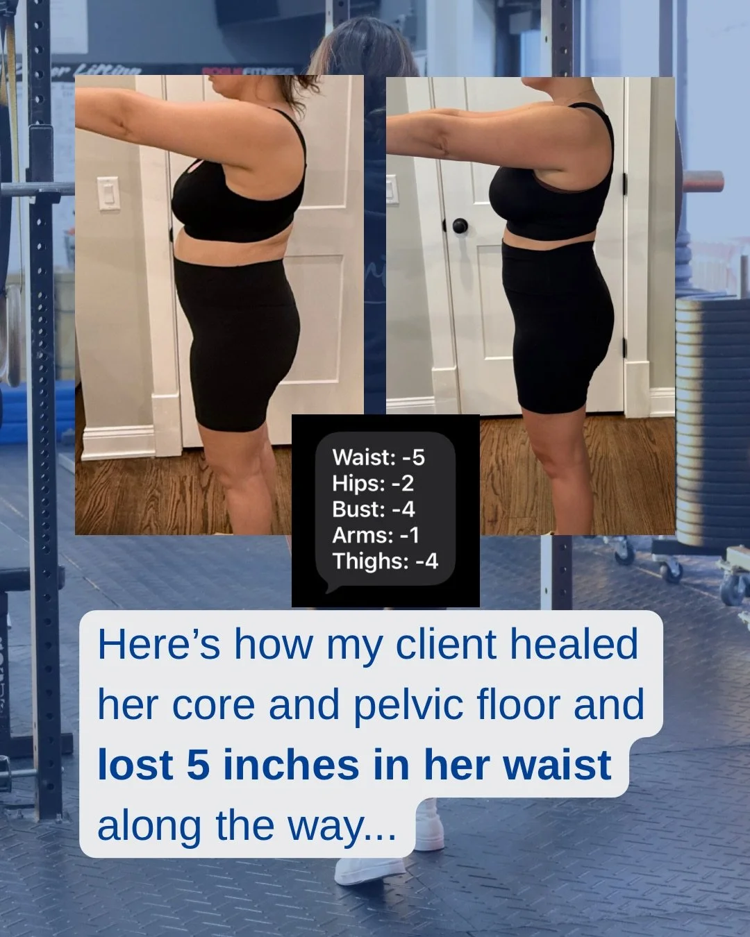 This is a great example of how when you have the right guidance postpartum, you can not only heal your core and pelvic floor but lose weight without losing your milk supply

This client came to me when she was 3 months postpartum because she couldn&r