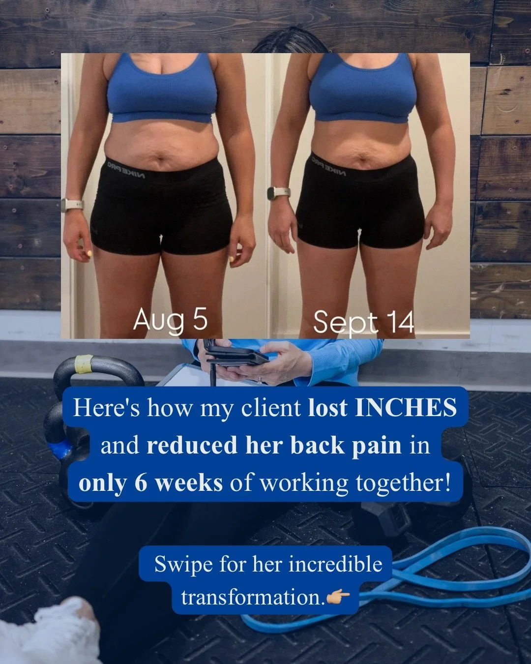 This is a perfect example of why you shouldn&rsquo;t care about the scale but more about how you FEEL! This client barely lost any weight in between the two photos but she had lost INCHES and was FEELING better!

Let&rsquo;s dive into her story and h