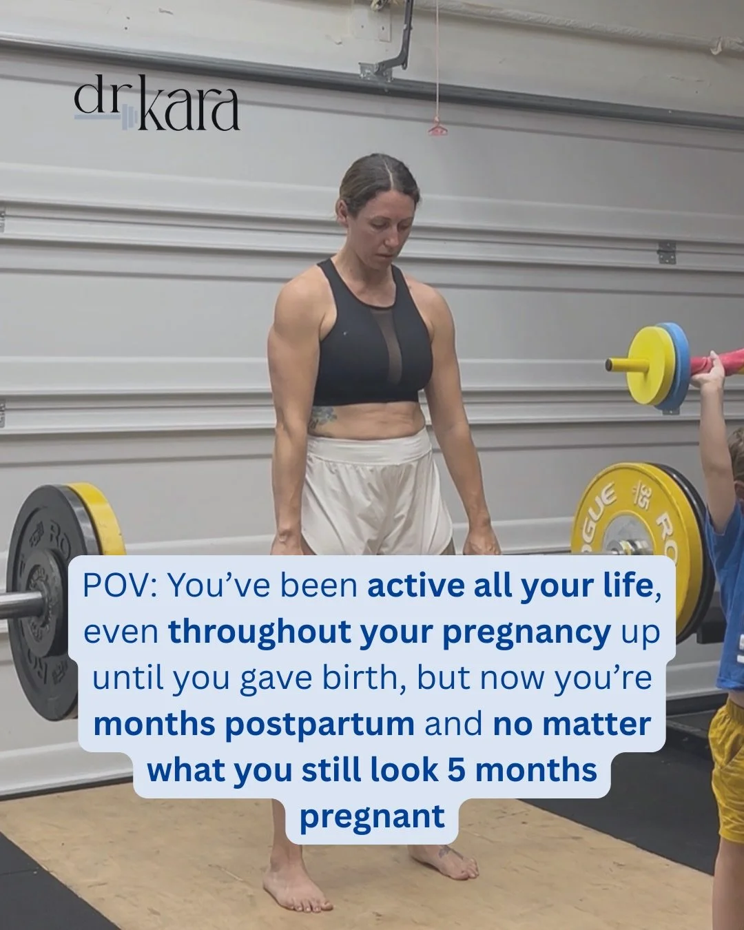 I get what it&rsquo;s like to be active your whole life and then have a baby and think &ldquo;what the F is happening to my body?!&rdquo;

Because you&rsquo;re doing what you&rsquo;ve always done but it doesn&rsquo;t look like it 

You still look pre