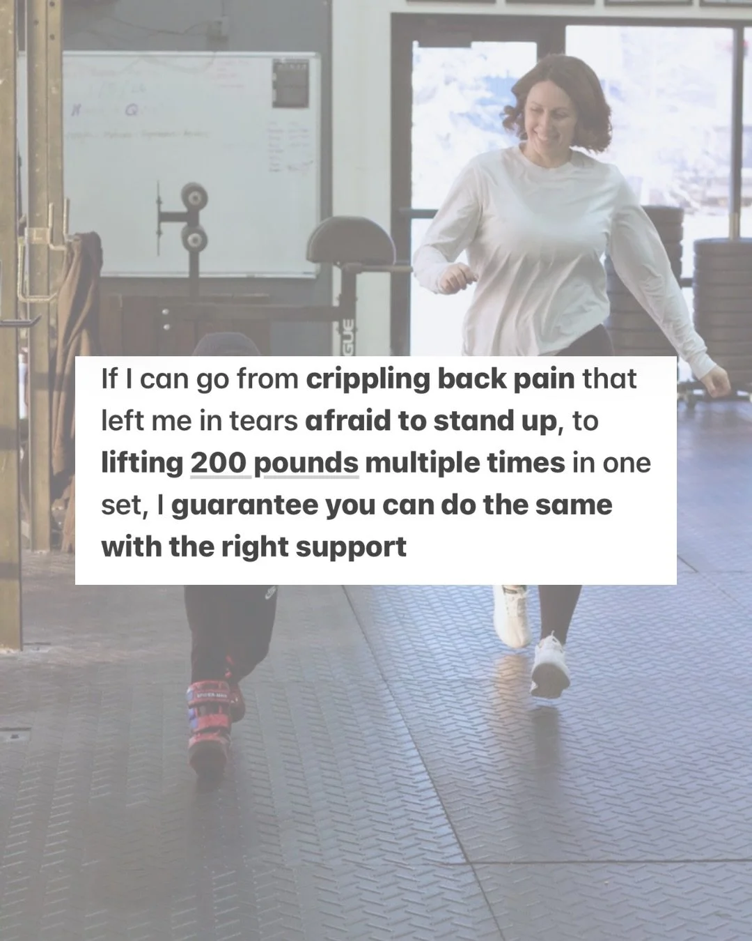 When I say I know what it&rsquo;s like to have back pain and to overcome it, it&rsquo;s because I&rsquo;ve lived it 

The constant fear of possibility hurting your back

The crippling anxiety about how you&rsquo;ll move without sharp, searing pain

T