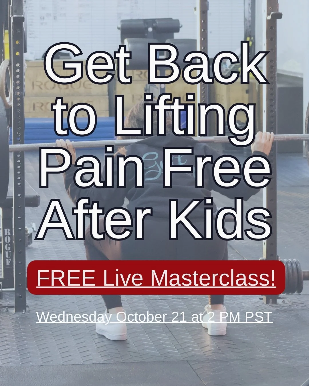 It&rsquo;s here!

I am so stoked to be delivering a FREE masterclass on eliminating back pain so you can finally feel great in your body and life again 

If you&rsquo;ve been struggling with back pain and feel like you&rsquo;ve tried it all, or you h