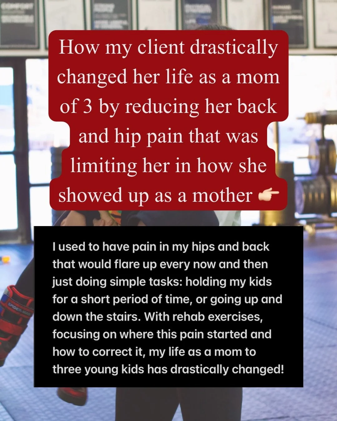 When I say I can change your life, I mean it 

Take this client for example. She came to me so uncomfortable in her body and couldn&rsquo;t take another day living the way she was. 

She wasn&rsquo;t showing up as the mom she wanted because she was u