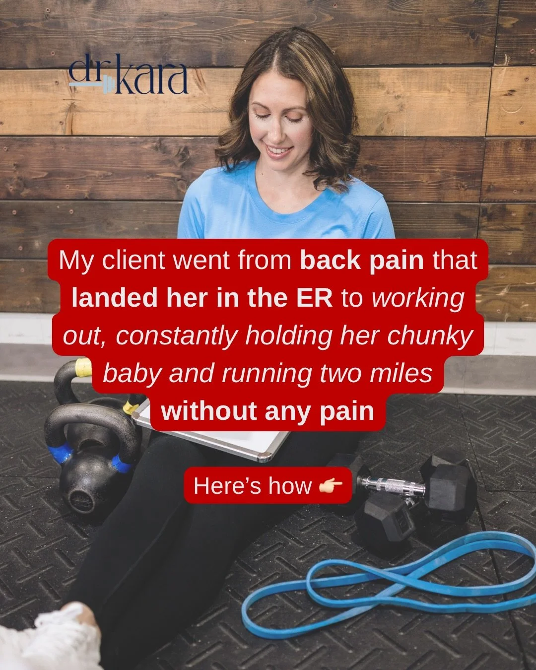 She went from feeling hopeless and depressed, to running and lifting without pain with my help

And I didn&rsquo;t make her stretch or stop doing what she loved 

With our initial assessment, I helped identify what was causing her pain and then gave 