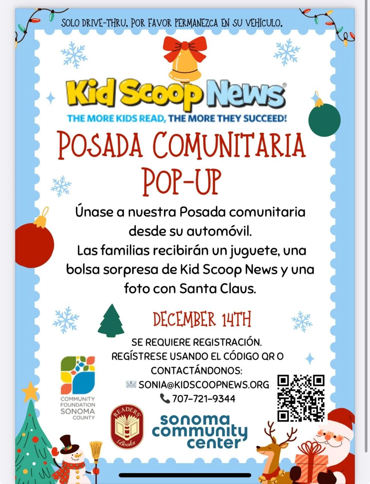 ✨ Registration for the 2025 Kid Scoop News Posada is now open! ✨

Although the format has changed this year, our commitment to connecting with our community and offering children a space for learning, socialization, and joy remains stronger than ever