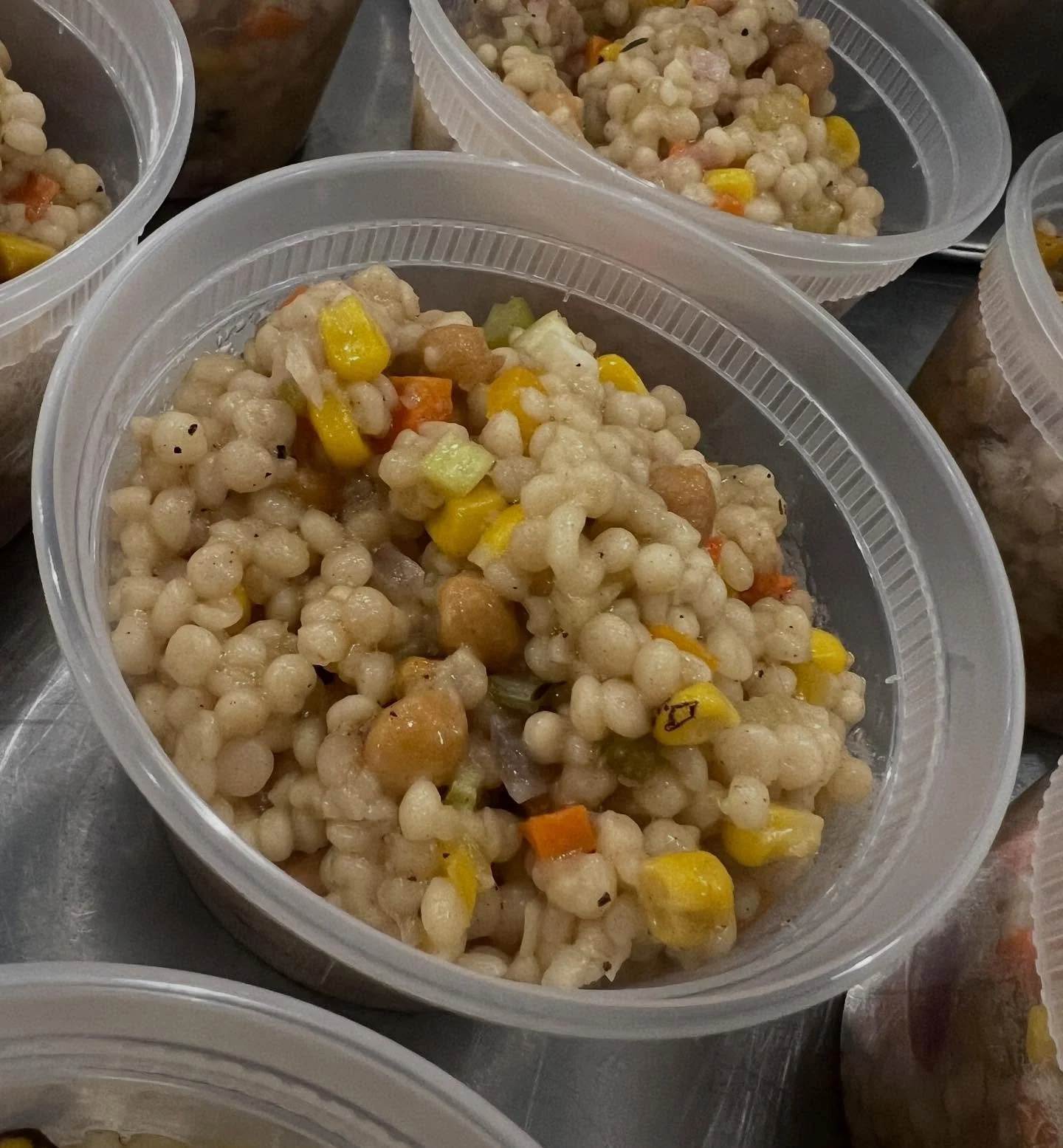 Toasted Cous Cous with Roasted Vegetables, all prepared for our seniors.  Warm, tasty and delicious. @burbankhousingcorp @sheanadavis @epicureansonoma @farmtopantry @vintagehousesonoma @fishsonoma @nopaycafe @svchc_sonoma