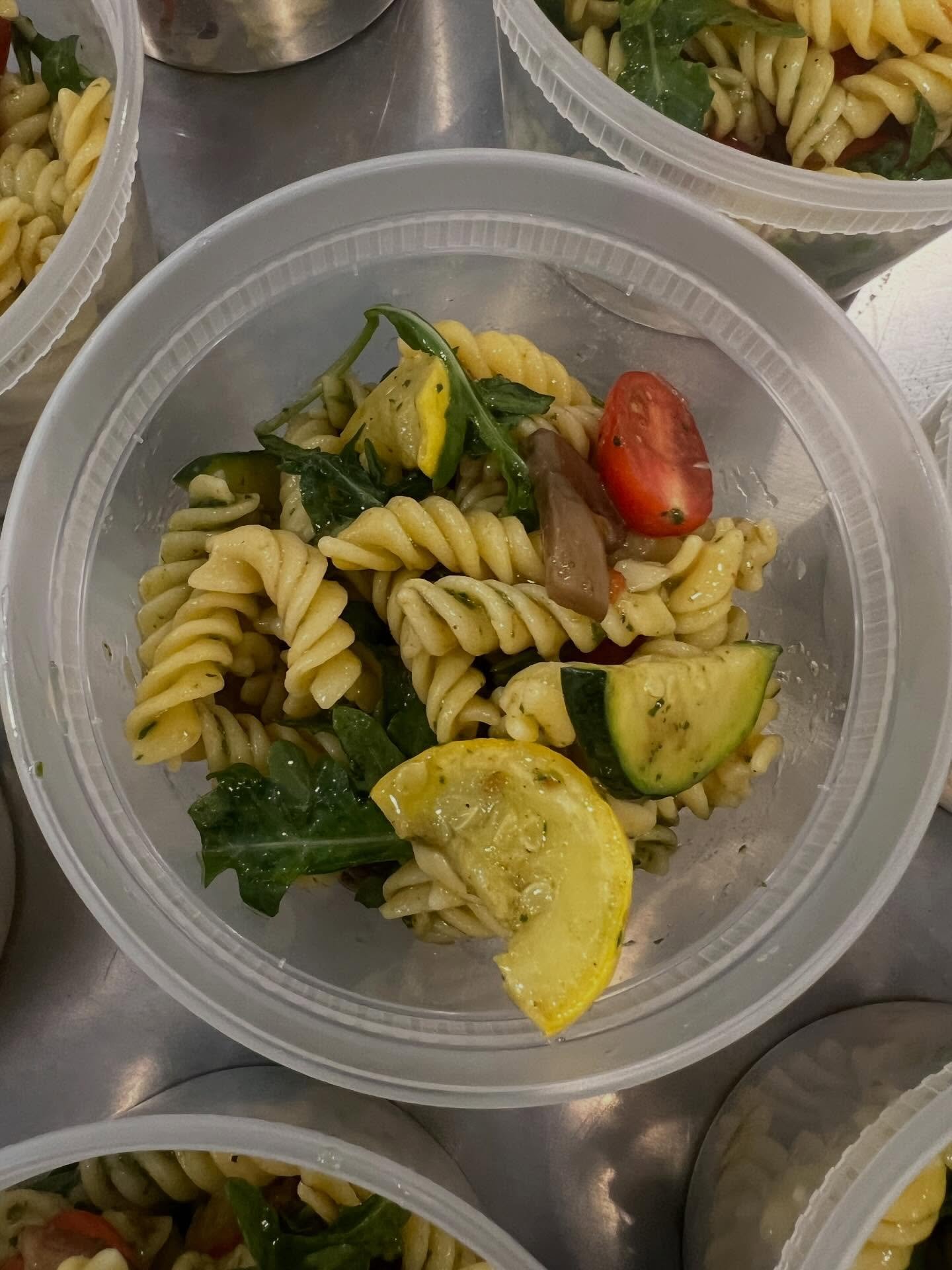 Fresh Pasta with Pesto &amp; vegetables for our seniors in Sonoma Valley. @nopaycafe @slowfoodsonomacountynorth @vintagehousesonoma @fishsonoma @epicureansonoma @sheanadavis