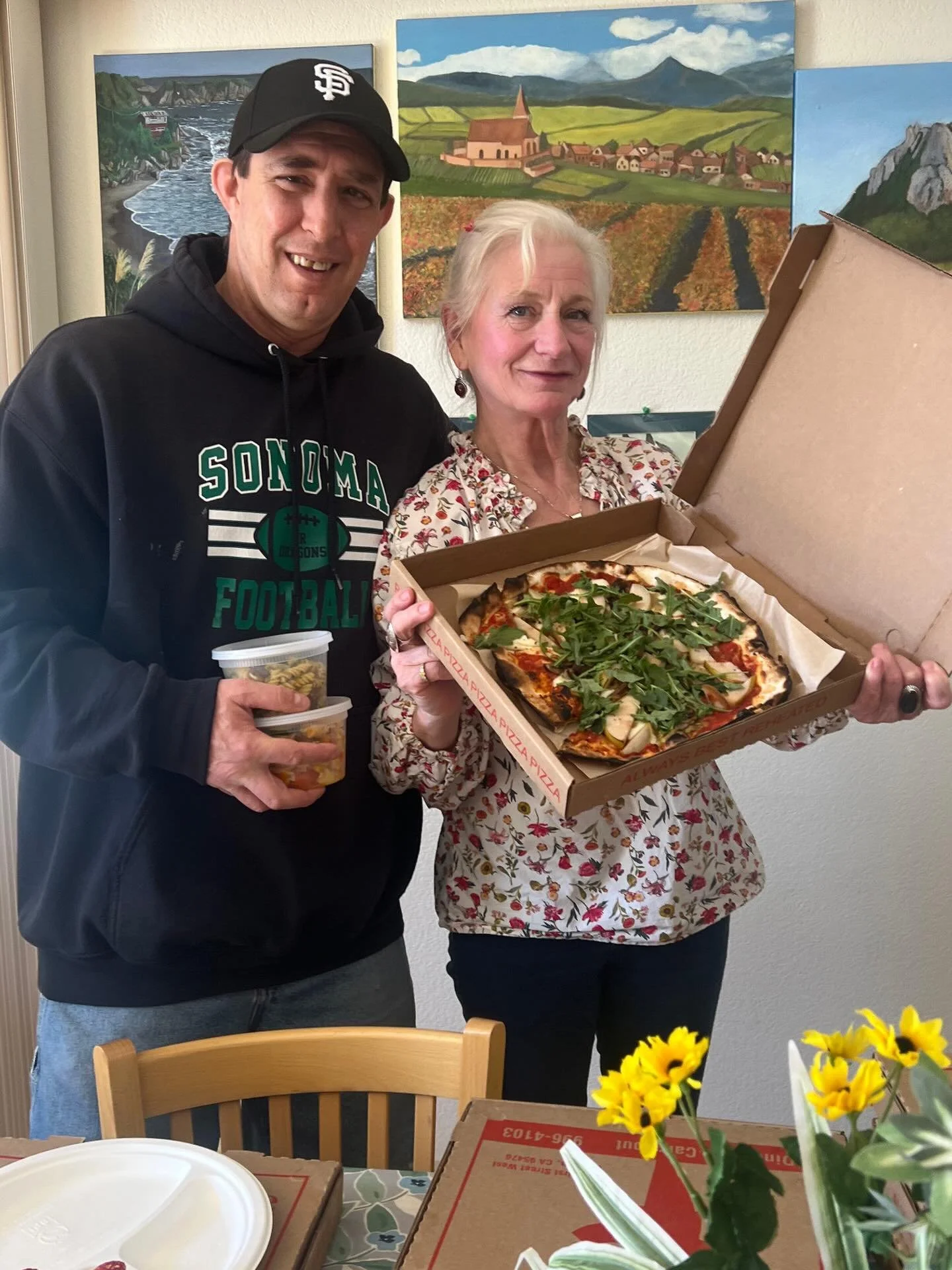 Burbank Housing team assisting in setting up our food to serve the seniors.  We love our partnership with Farm to Pantry &amp; Burbank Housing to deliver these meals each week in Sonoma Valley. @burbankhousingcorp @farmtopantry @sheanadavis @epicurea