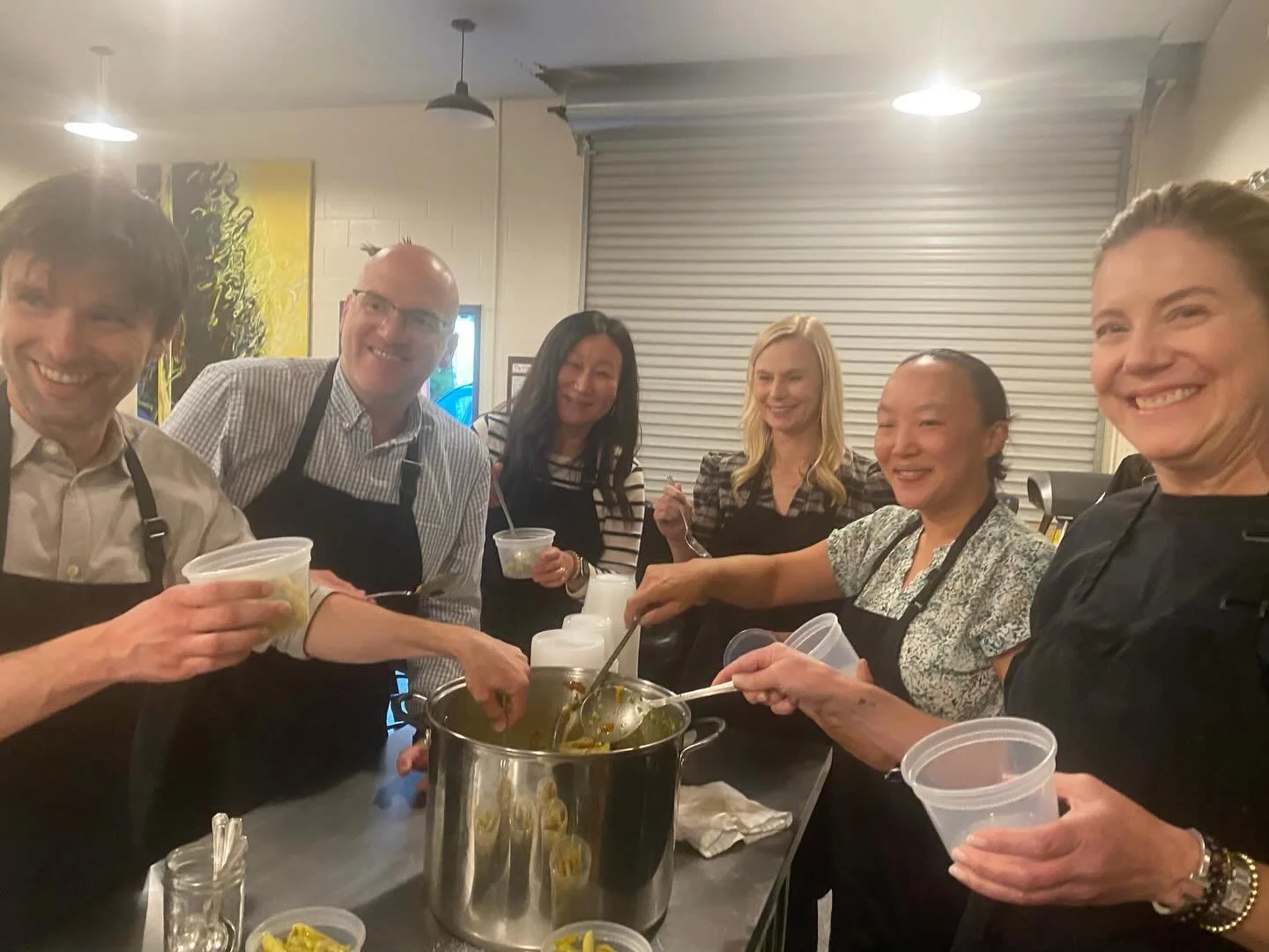 Thank you to our great guests last night as they enjoyed team made pizza with The Red Grape Pizza Dough, chef  Charles made Pasta, Basil &amp; Arugula pesto, Sonoma grown Salad, dessert bar and most of all prepared meals for our seniors! @nopaycafe @