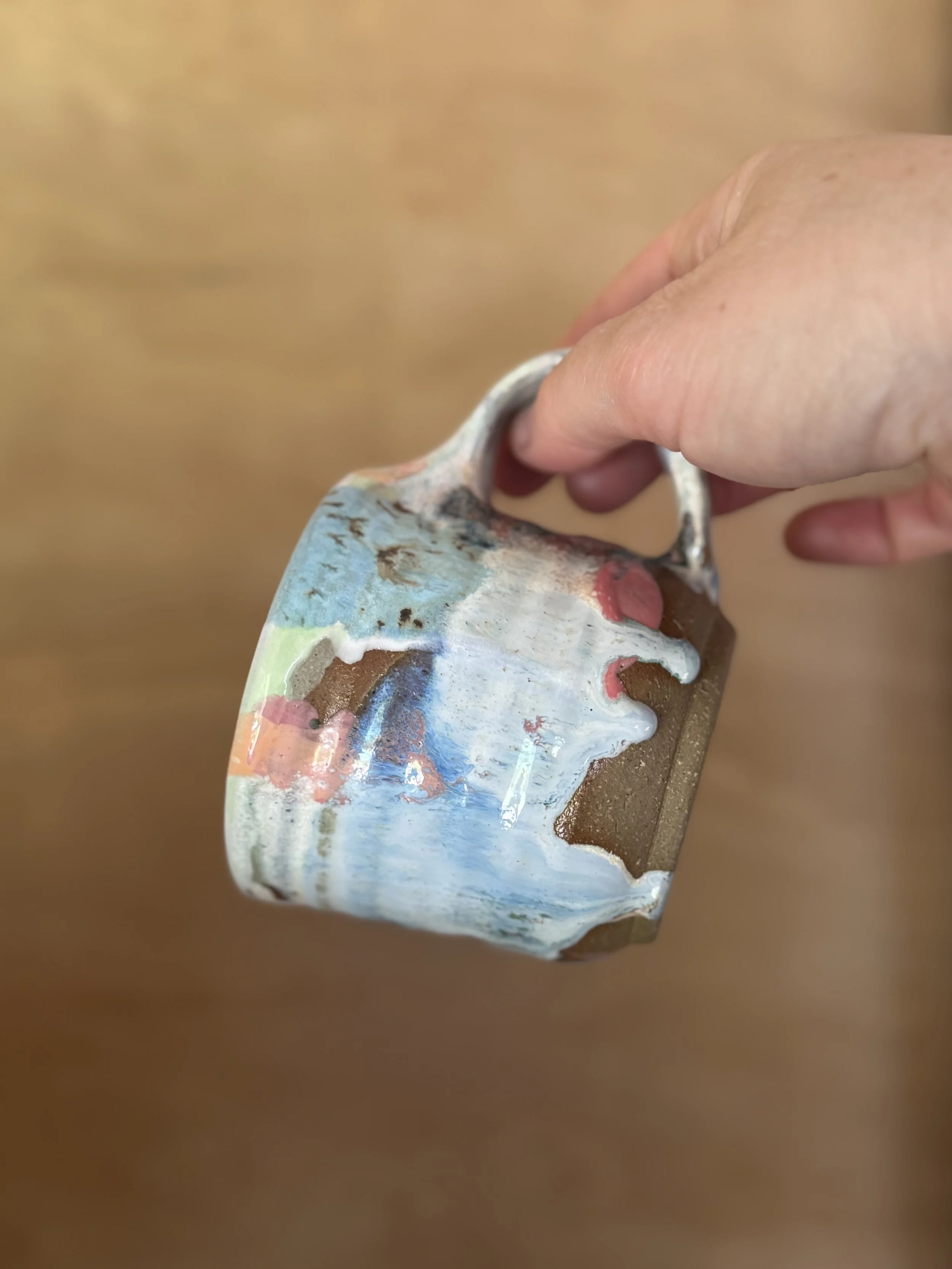 Abstract painting mug