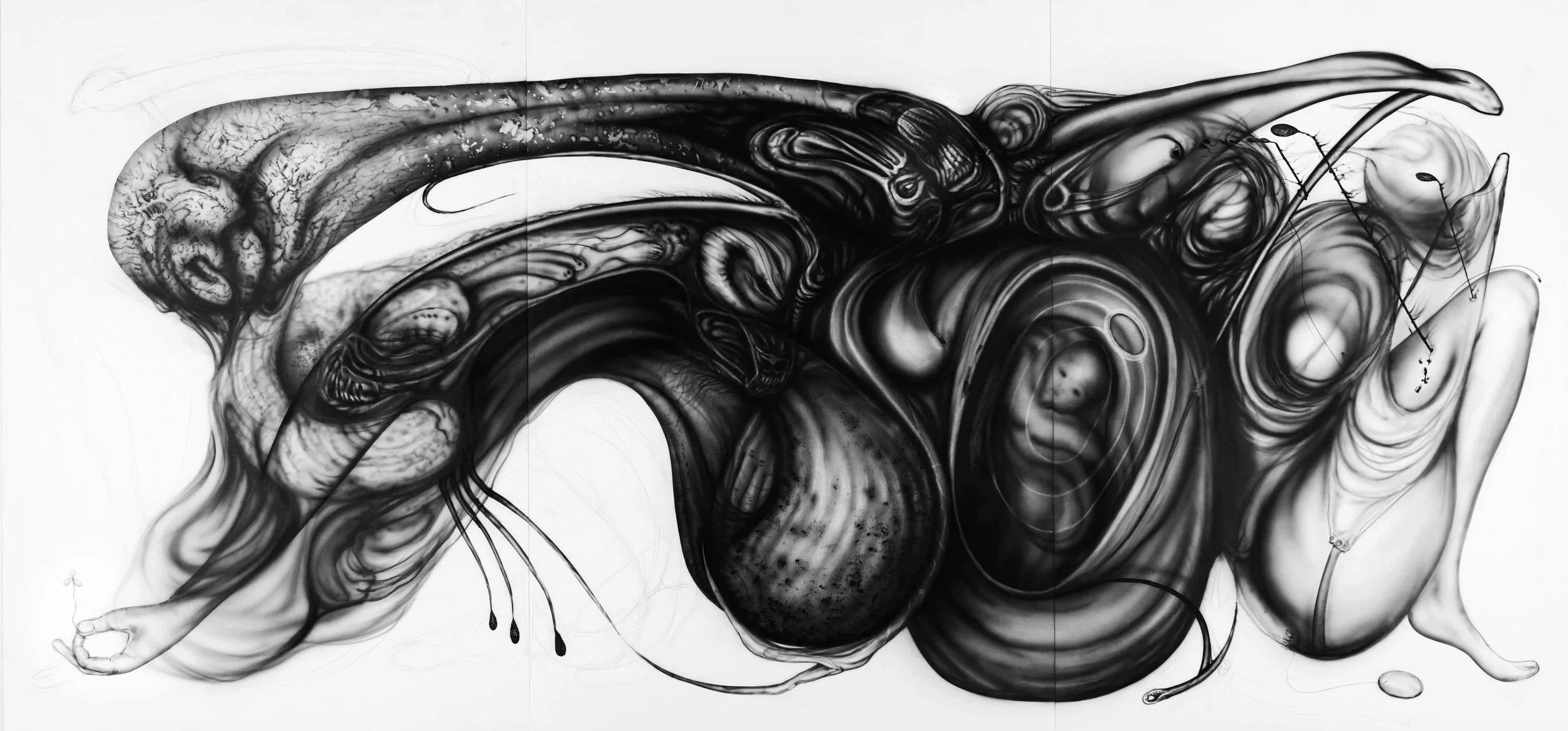 A modern pantomime 210 x 70 cm