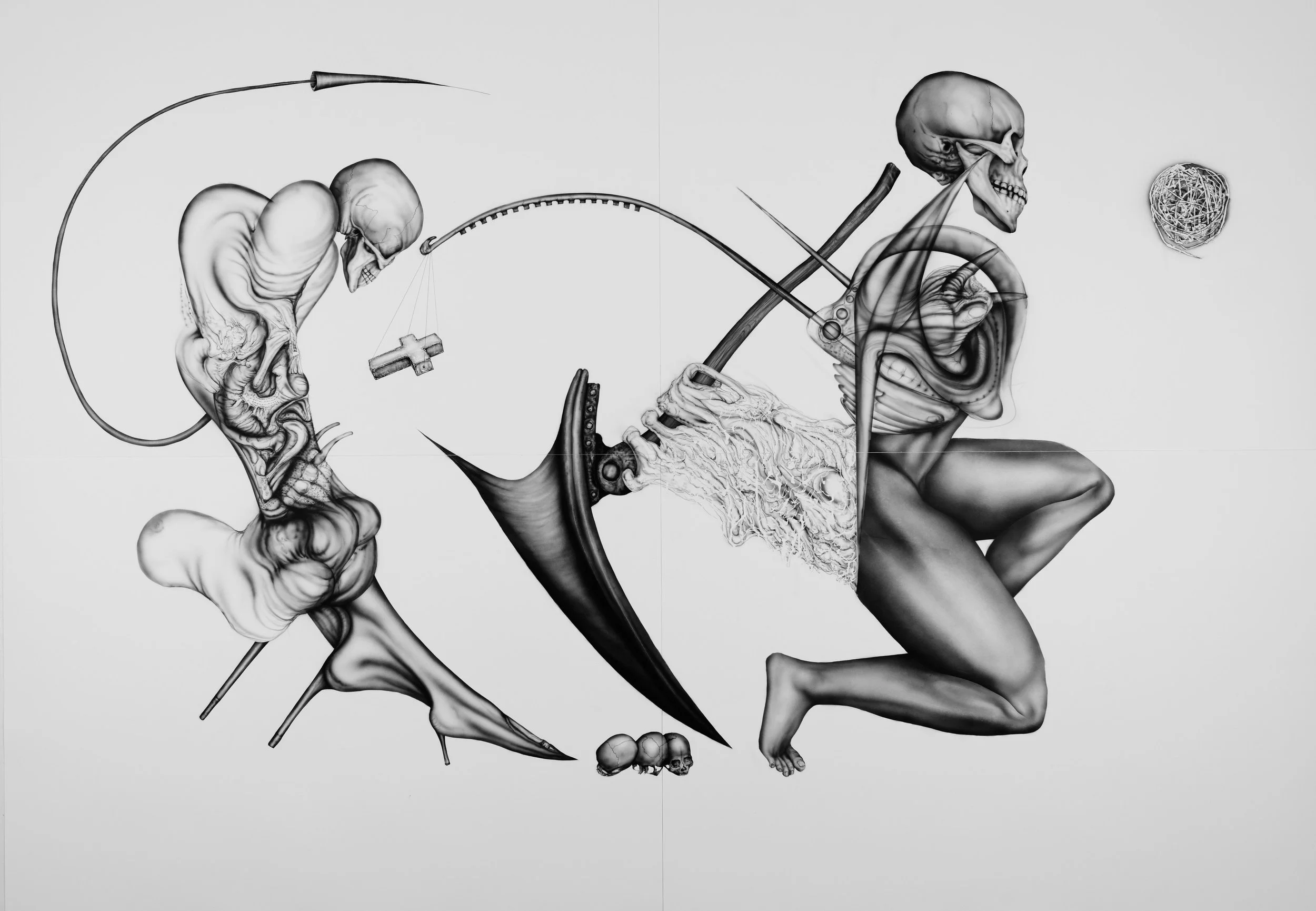 Ploughing the fields of feelings 140 x 100 cm