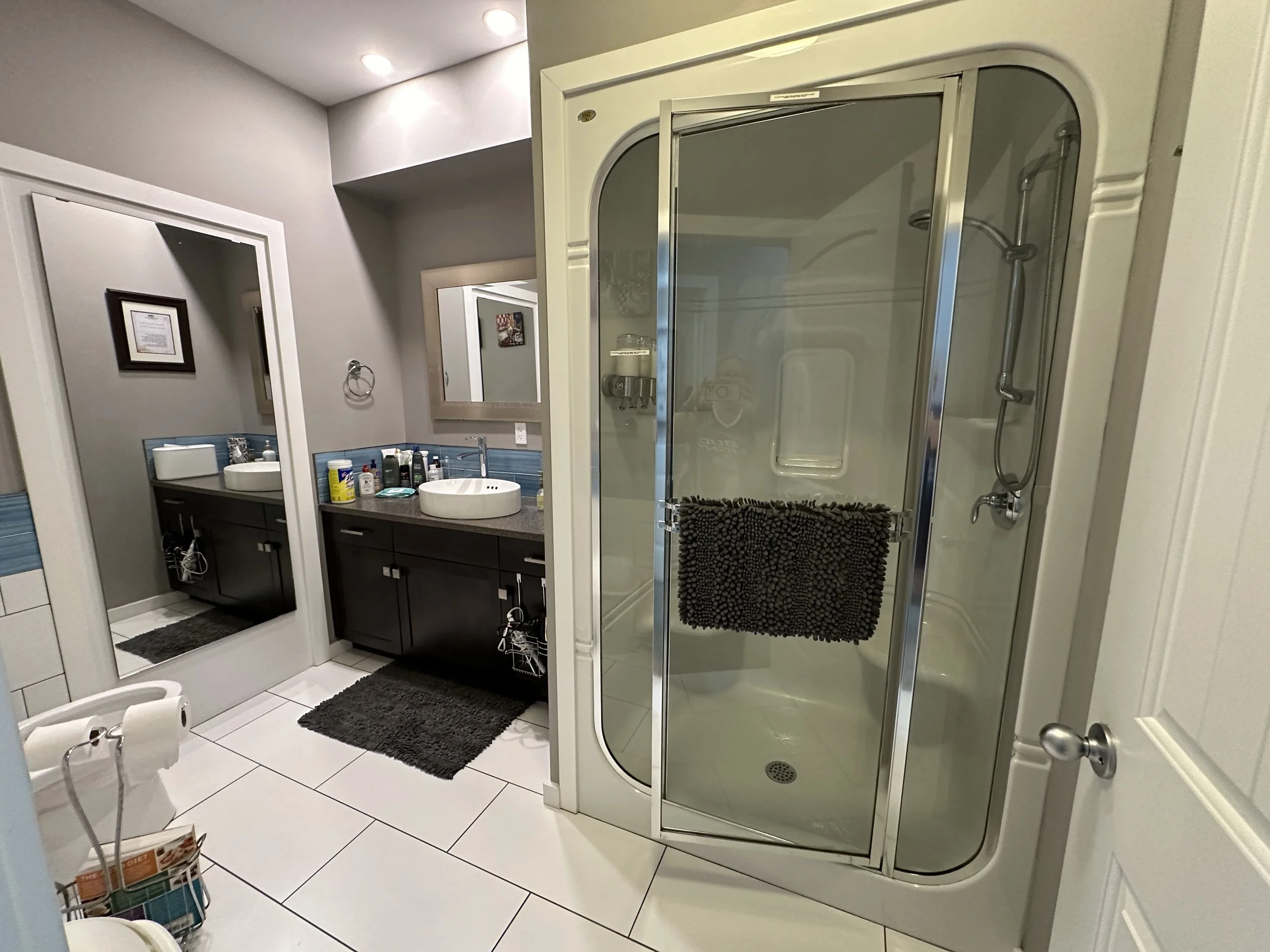 Shared 3 piece washroom just steps away from room.