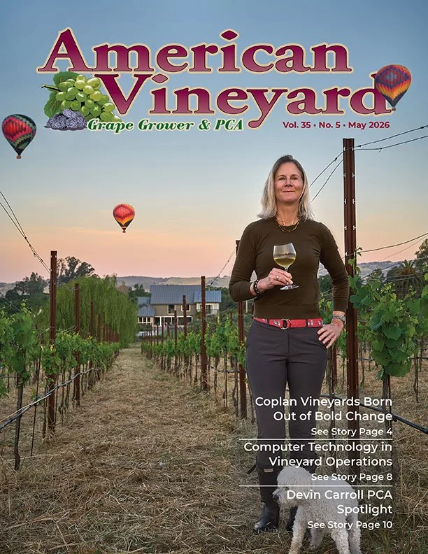 Celebrating Coplan Vineyards in American Vineyard Magazine