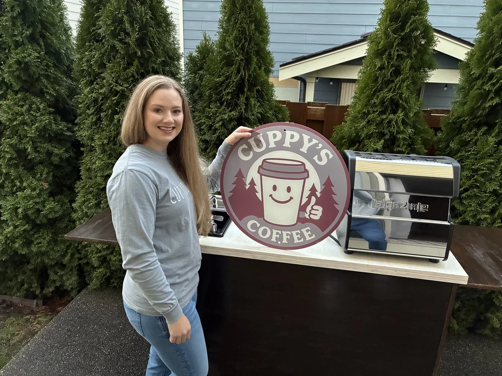 Cuppy's Coffee Cart mobile coffee cart and team in Renton, WA