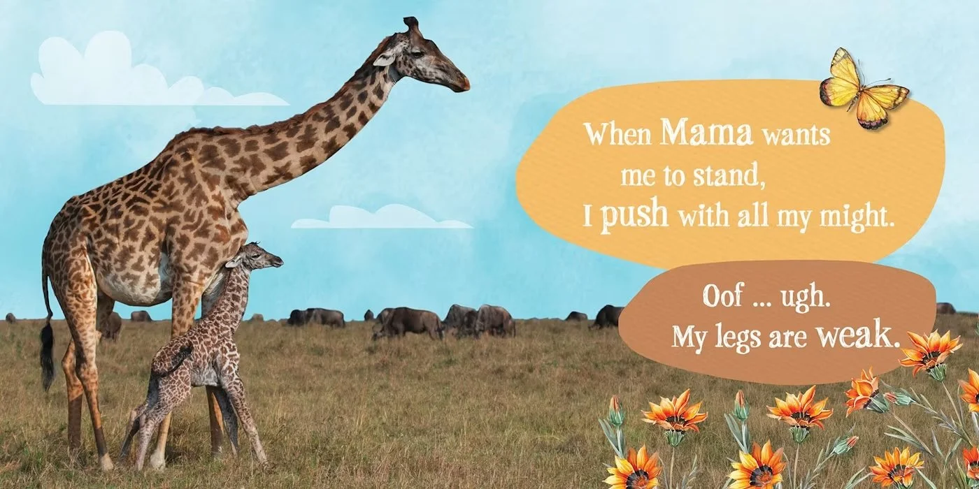 'Giraffe Runs!' by Jill Esbaum, Paw Prints